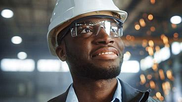 man in construction hat