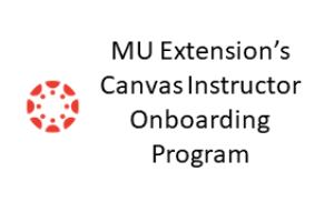 Canvas logo with course title